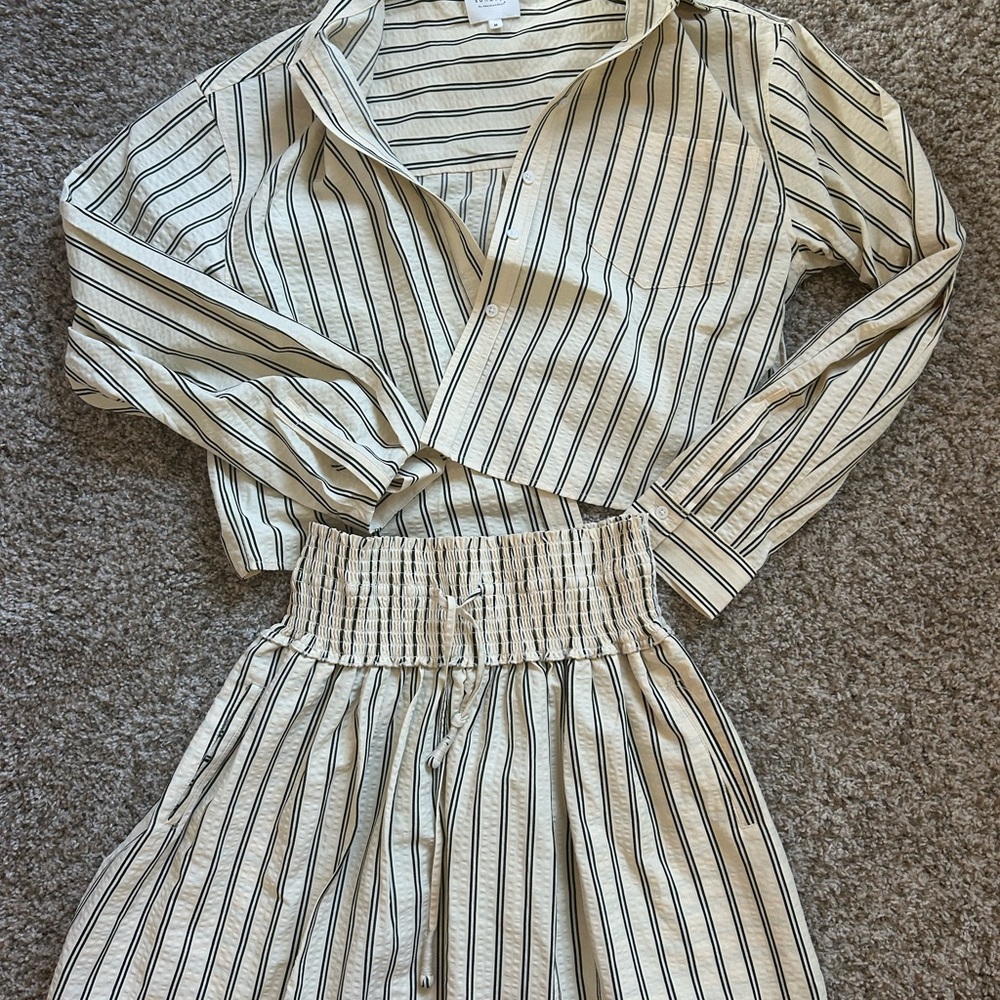 We Are Sundays matching striped set size medium